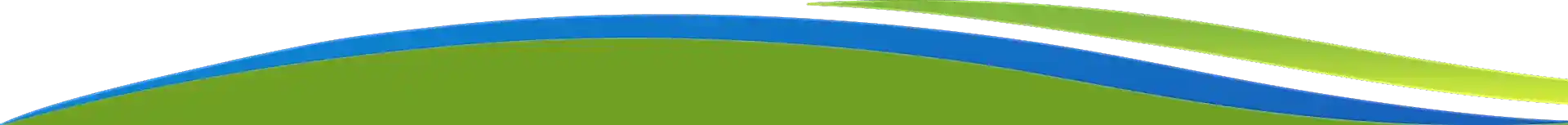 Abstract image featuring overlapping curved shapes in green, blue, and black, with a stepped pixelated edge on the upper green shape.